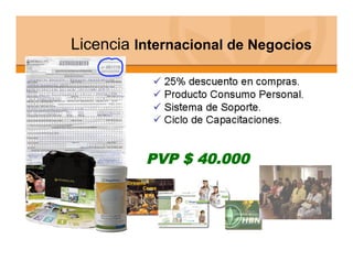Licencia Internacional de Negocios




          PVP $ 40.000
 