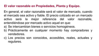 Valor Razonable Presentación Nic 16 valor razonable | PPTX
