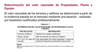 Valor Razonable Presentación Nic 16 valor razonable | PPTX