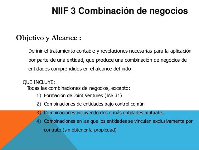 Presentación niif 3
