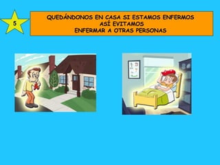 QUEDÁNDONOS EN CASA SI ESTAMOS ENFERMOS  ASÍ EVITAMOS ENFERMAR A OTRAS PERSONAS  5 