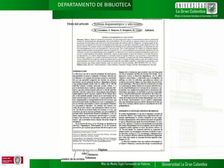 DEPARTAMENTO DE BIBLIOTECA

 