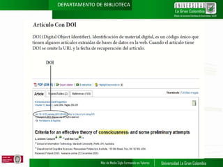 DEPARTAMENTO DE BIBLIOTECA

 
