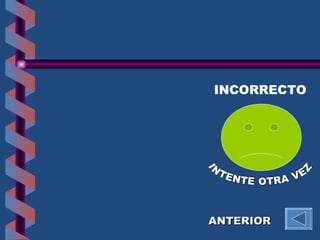 ANTERIOR INTENTE OTRA VEZ INCORRECTO 