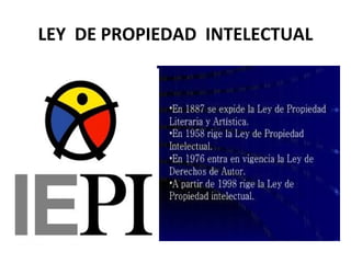 LEY DE PROPIEDAD INTELECTUAL 
 