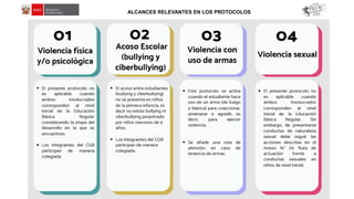 ALCANCES RELEVANTES EN LOS PROTOCOLOS
 