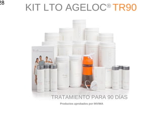 28
KIT LTO AGELOC®
TR90
Productos aprobados por INVIMA
TRATAMIENTO PARA 90 DÍAS
 
