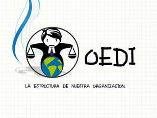 OEDI
La estructura de nuestra organizacion:
 