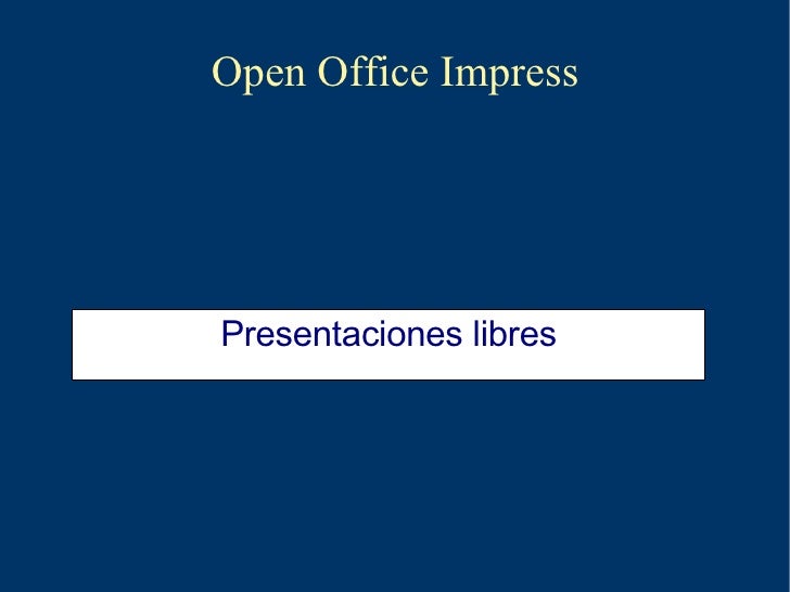 open office impress open office impress