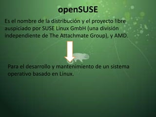 Presentación open suse | PPTX