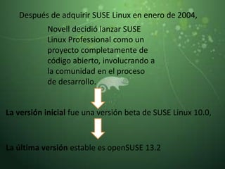 Presentación open suse | PPTX