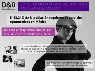 Presentación Optica D&O |  D&O Optical Shop - Lentes - Lenses - Crizal - Transitions - Carl Zeiss - Teflon - Photofusion - Essilor - Antireflejante - Fotosensible - Examen Vista - Opticos - Amalia Watkins - Optica DF