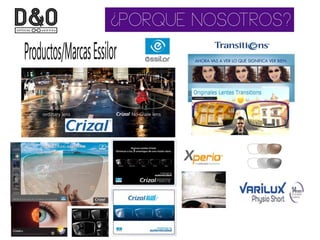 Presentación Optica D&O |  D&O Optical Shop - Lentes - Lenses - Crizal - Transitions - Carl Zeiss - Teflon - Photofusion - Essilor - Antireflejante - Fotosensible - Examen Vista - Opticos - Amalia Watkins - Optica DF