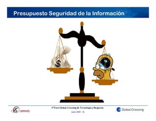 Presupuesto Seguridad de la Información




                    Junio 2009 - 35
 