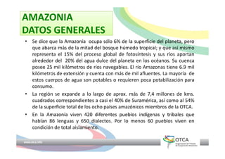 OTCA - Sistema de Vigilancia de Salud Ambiental en la Región Amazónica ...