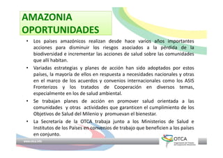 OTCA - Sistema de Vigilancia de Salud Ambiental en la Región Amazónica ...