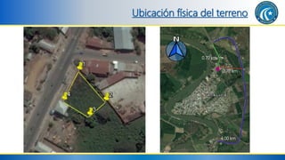 0.70 km
0.70 km
4.00 km
Ubicación física del terreno
 