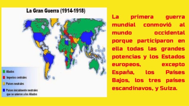 Primera Guerra Mundial: Paises que participaron en la Guerra