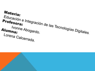 Presentación de informática.