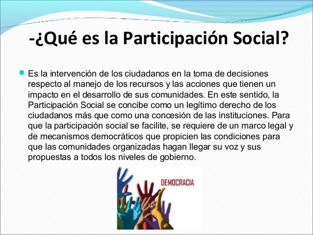 Presentación participacion ciudadana