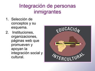 Integración de personas inmigrantes ,[object Object],[object Object]