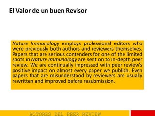 Nature Immunology employs professional editors who
were previously both authors and reviewers themselves.
Papers that are ...