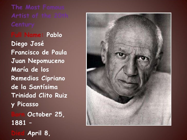 pablo picasso presentation