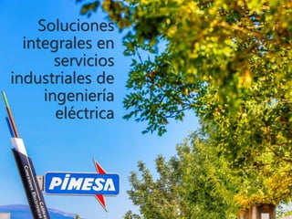Soluciones
integrales en
servicios
industriales de
ingeniería
eléctrica
 