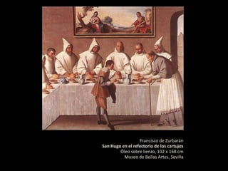 La disposición de las figuras en un plano profundo, tratado con una luz clara y diáfana que crea un ambiente íntimo por contraste con el primer plano más oscuro.