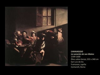 Pero también fue de una importancia capital el desarrollo de la pintura decorativa al fresco, mediante la que se cubría con monumentalidad y grandiosidad la arquitectura, principalmente las bóvedas.Características generalesLostemasfavoritos son los religiosos(sobre todo en la Europa católica) y la mitologíagrecorromana; también es el momento de esplendor delretrato,al que se añade el retrato colectivo; además se desarrollan otros temas nuevos, como el paisaje, ahoracomo género completamente independiente, las marinas, losbodegonesynaturalezas muertas.