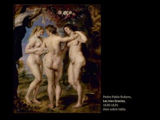 Si los ambientes interiores del naturalismo propiciaron el desarrollo del bodegón, de los escenarios idealizados del clasicismo, en cambio, surgió el paisajecomo género independiente. 