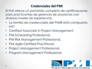 Presentación PMI | PPTX