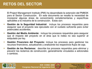Planificación y Control de Proyectos de Construcción | PPT