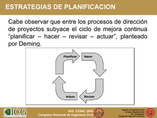 Planificación y Control de Proyectos de Construcción | PPT