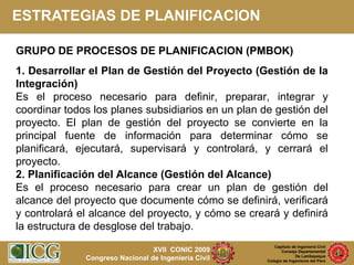 Planificación y Control de Proyectos de Construcción | PPT