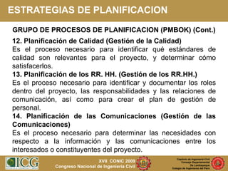 Planificación y Control de Proyectos de Construcción | PPT