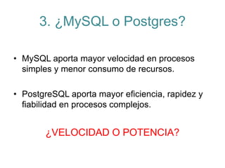 Principales características de PostgreSQL | PPT