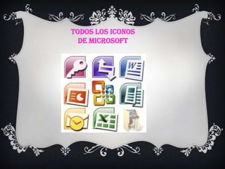 TODOS LOS ICONOS
DE MICROSOFT
 