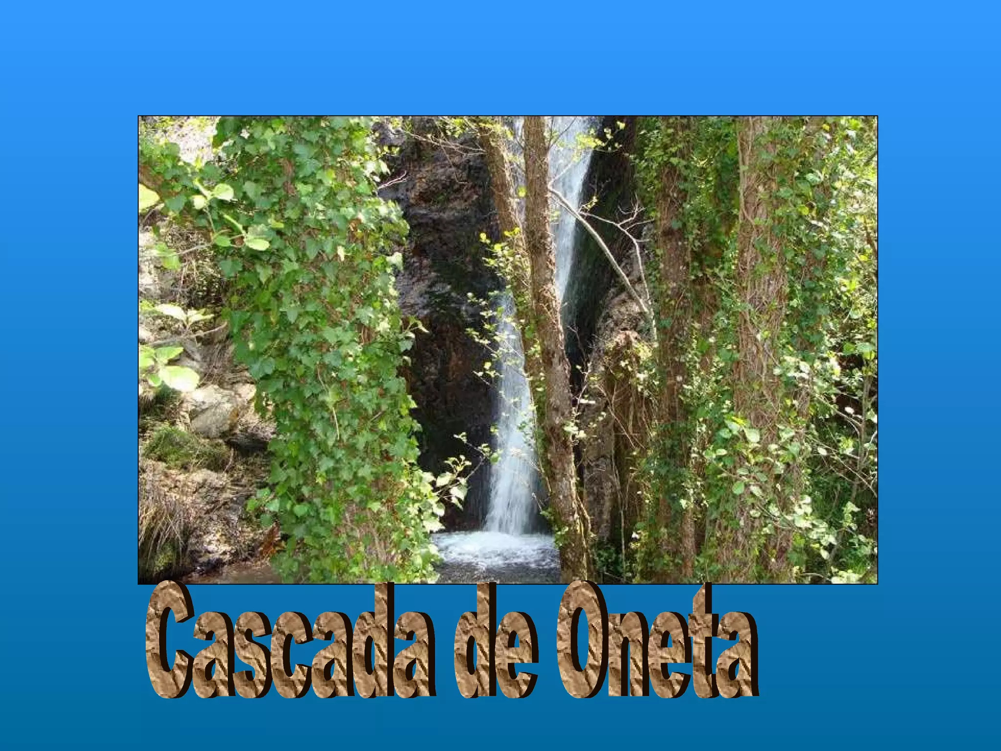 Cascada de Oneta 