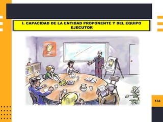 134
I. CAPACIDAD DE LA ENTIDAD PROPONENTE Y DEL EQUIPO
EJECUTOR
 