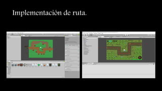 Implementación de ruta.
 