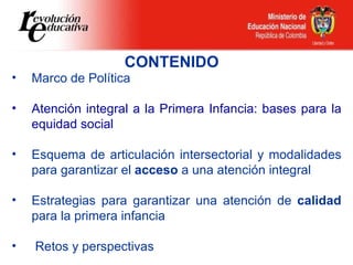 Política Educativa para la Primera Infancia en el marco de una atención ...