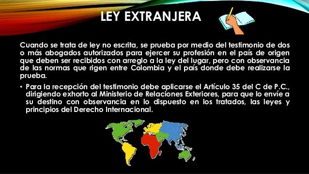 Resultado de imagen para La ley extranjera q es