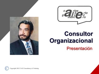 Consultor
                                              Organizacional
                                                   Presentación



© Copyright 2012 CAG Consultancy & Training
 