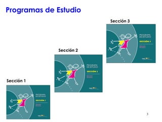 Programas de Estudio Sección 1 Sección 2 Sección 3 