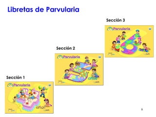 Libretas de Parvularia Sección 1 Sección 2 Sección 3 