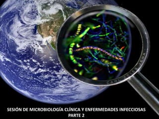 SESIÓN DE MICROBIOLOGÍA CLÍNICA Y ENFERMEDADES INFECCIOSAS
PARTE 2
 