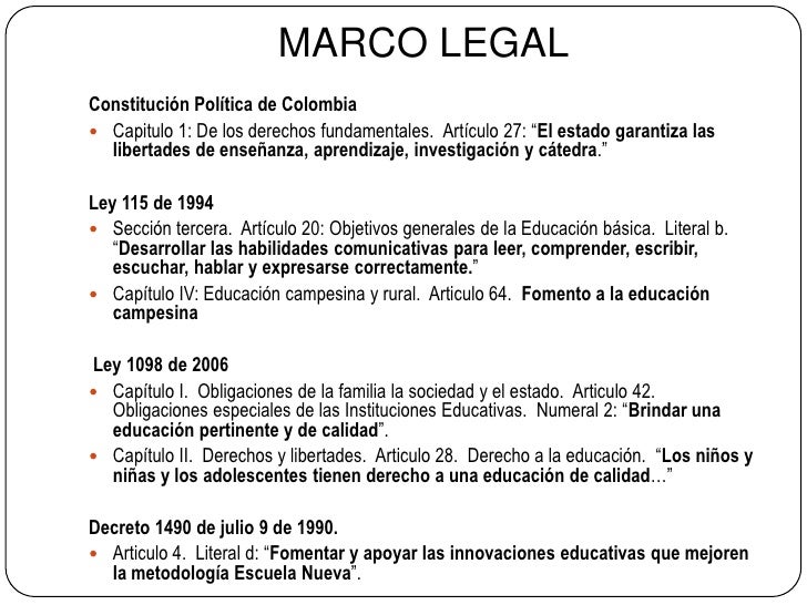 Marco Legal De Un Proyecto Social es.slideshare.net