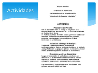 Actividades 
 