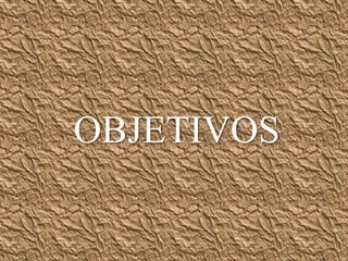 OBJETIVOS 
 